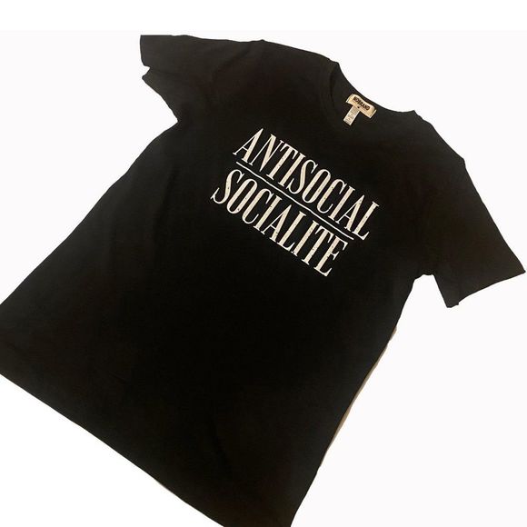 UNISEX ANTISOCIAL SOCIALITE TEE - Picture 2 of 6